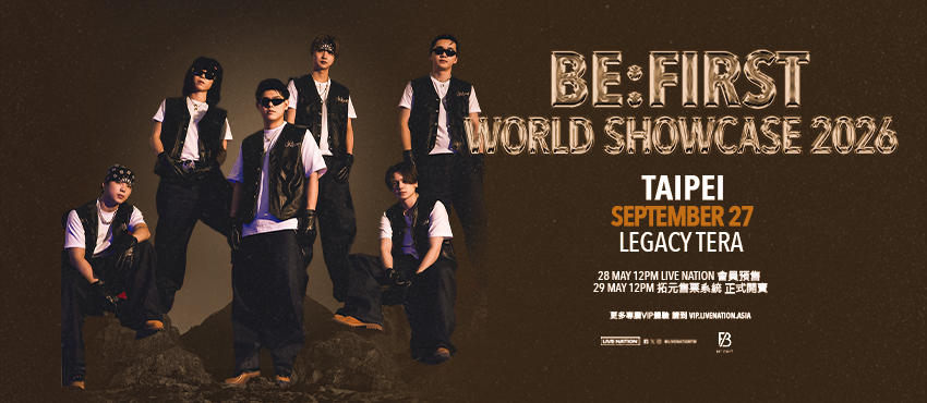 BE:FIRST WORLD SHOWCASE 2026 台北站