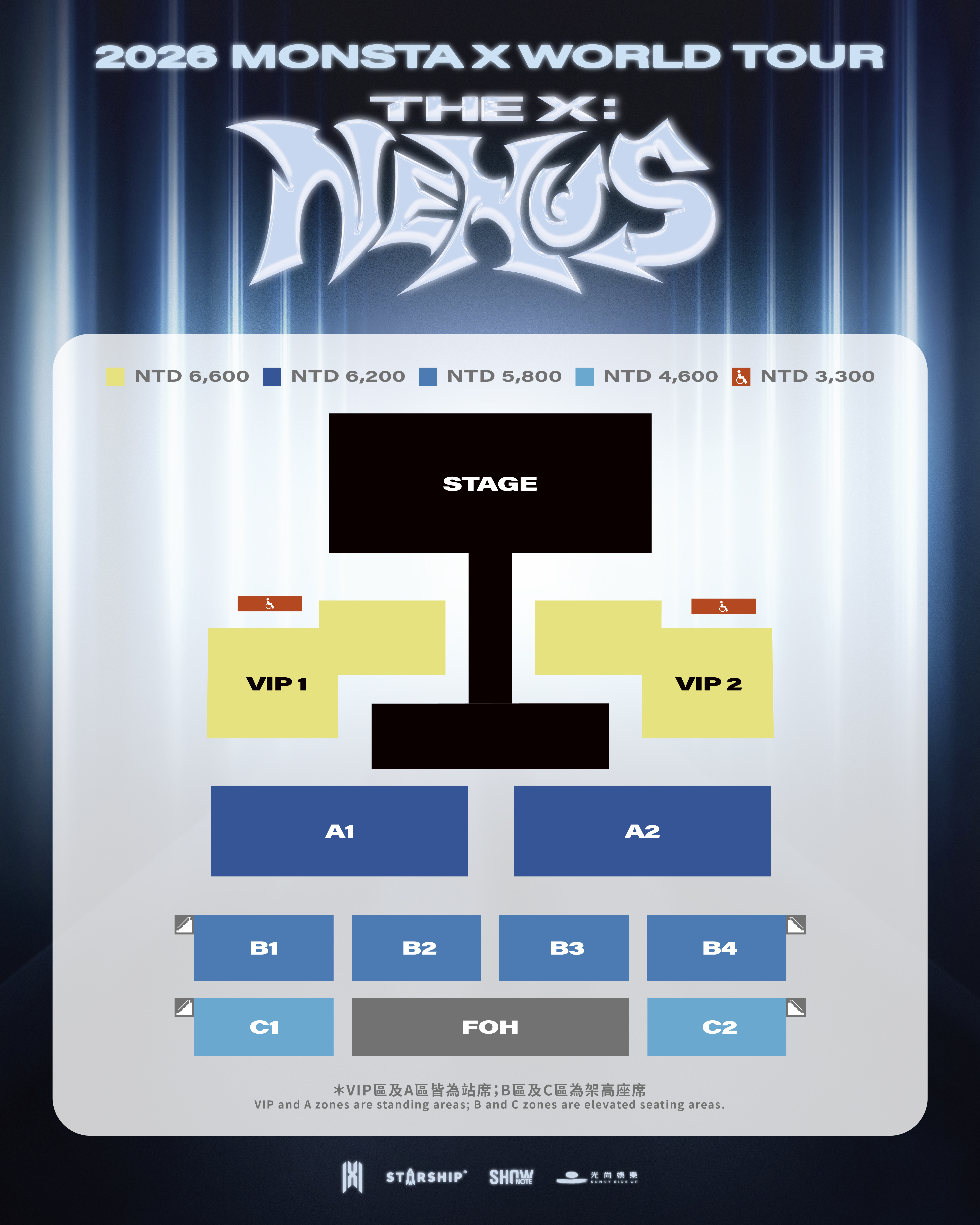 2026 MONSTA X WORLD TOUR [THE X ： NEXUS] IN TAIPEI @ 新北市工商展覽中心| 2026/04/04  (六) | tixcraft拓元售票